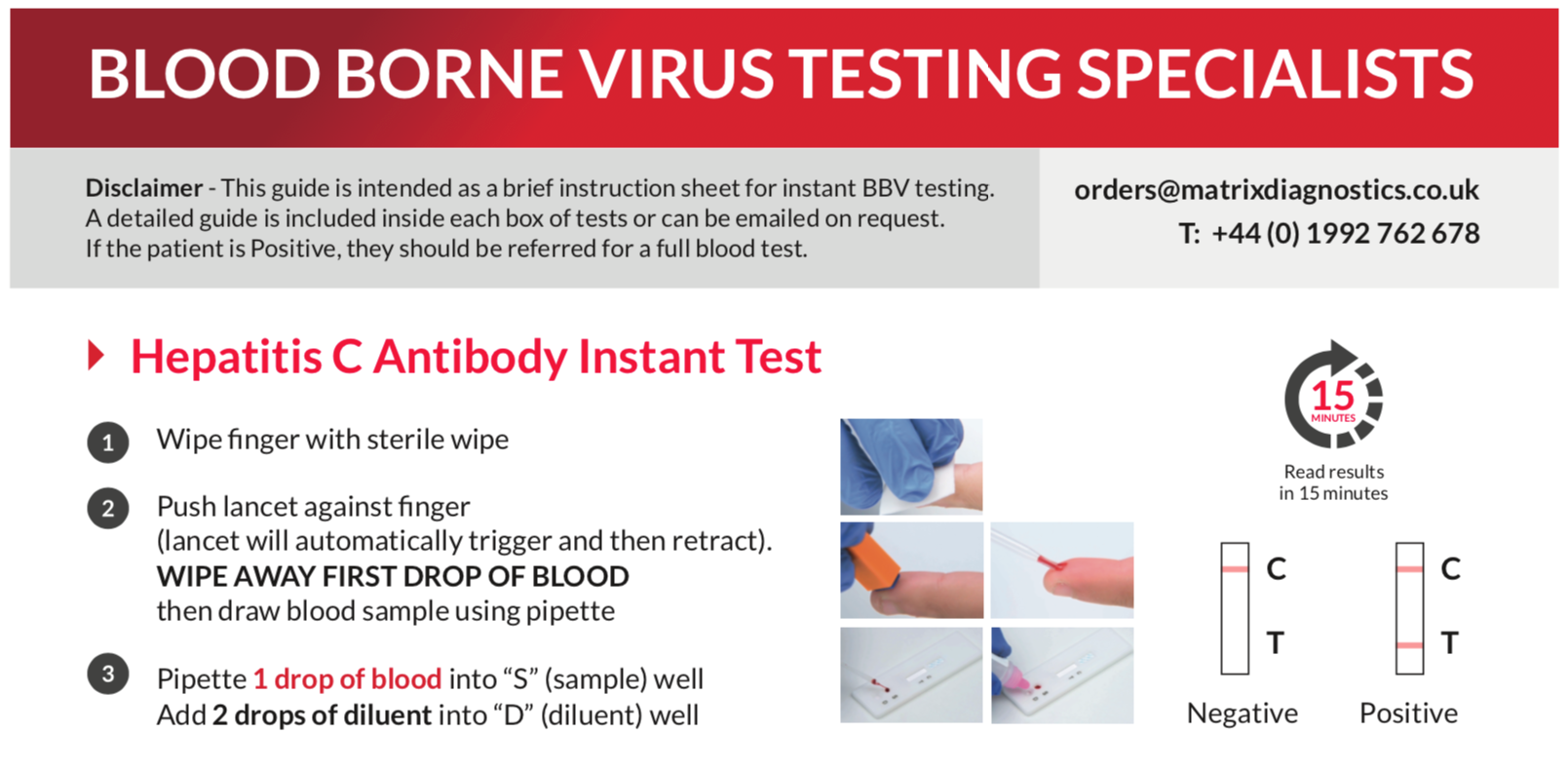 Blood borne virus testing specialists